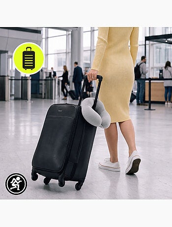 Almofada cervical hypermotion para viagens com suporte ergonómico de 360°