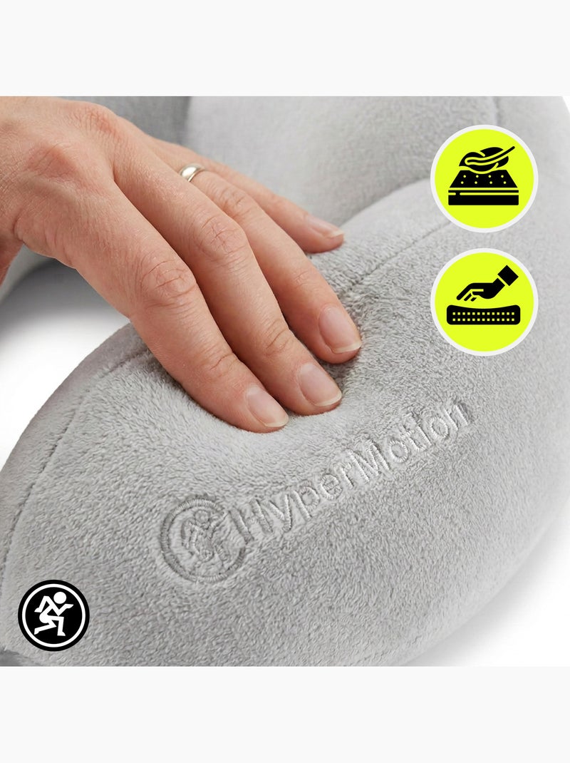 Almofada cervical hypermotion para viagens com suporte ergonómico de 360° Cinza - Kiabi