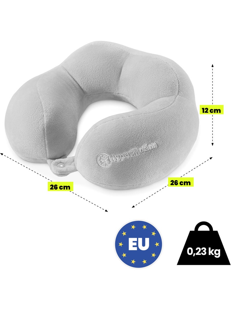 Almofada cervical hypermotion para viagens com suporte ergonómico de 360° Cinza - Kiabi