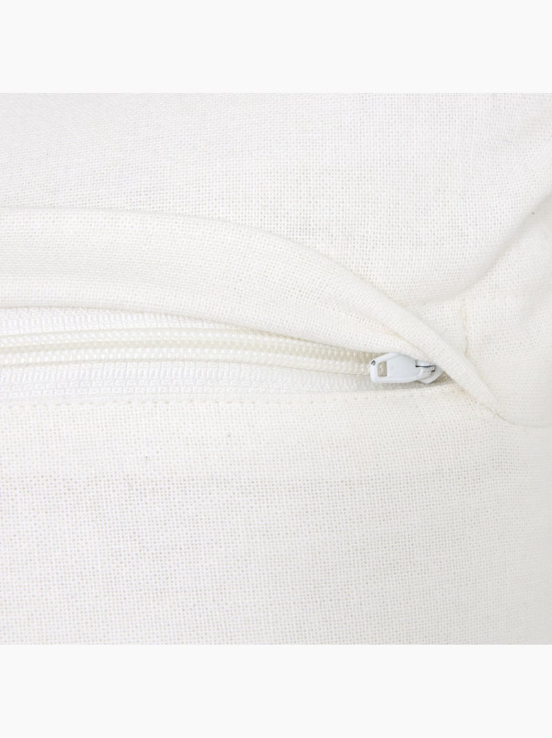 Almofada com bordado de caranguejo em algodão Branco - Kiabi