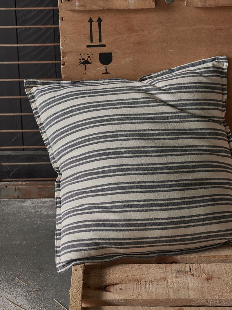 Almofada com estampado às riscas BRANCO - Kiabi