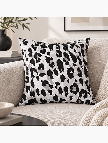 Almofada com estampado de leopardo