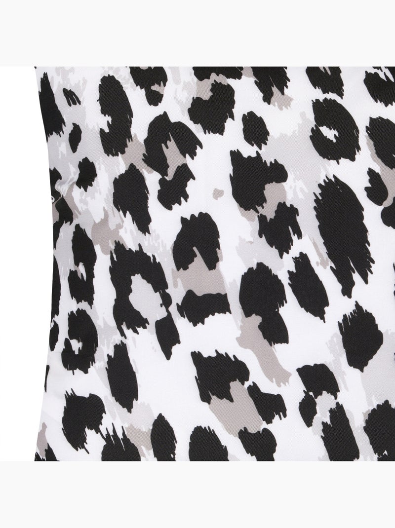 Almofada com estampado de leopardo Preto - Kiabi