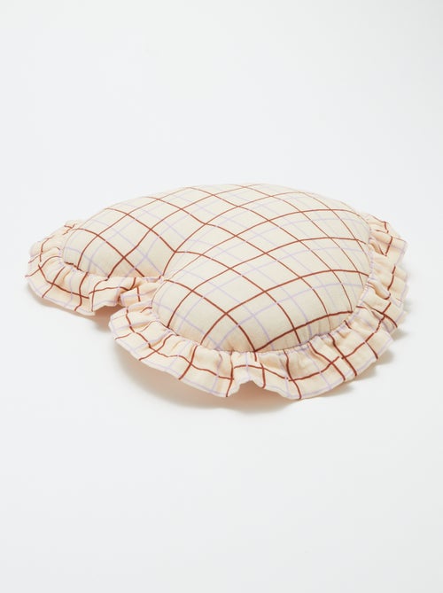 Almofada coração em gaze de algodão (50 x 45 cm) - Kiabi