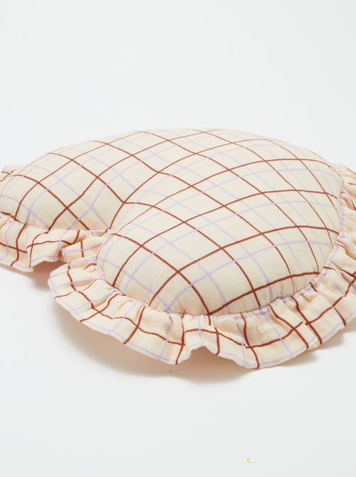 Almofada coração em gaze de algodão (50 x 45 cm) - Kiabi