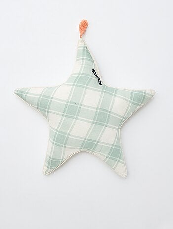 Almofada coração em gaze de algodão (50 x 45 cm)