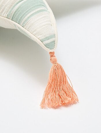 Almofada coração em gaze de algodão (50 x 45 cm)