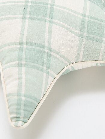 Almofada coração em gaze de algodão (50 x 45 cm)