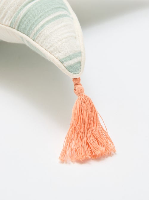 Almofada coração em gaze de algodão (50 x 45 cm) - Kiabi Almofada coração em gaze de algodão (50 x 45 cm) - Kiabi