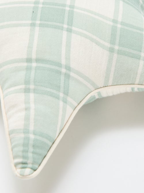 Almofada coração em gaze de algodão (50 x 45 cm) - Kiabi Almofada coração em gaze de algodão (50 x 45 cm) - Kiabi