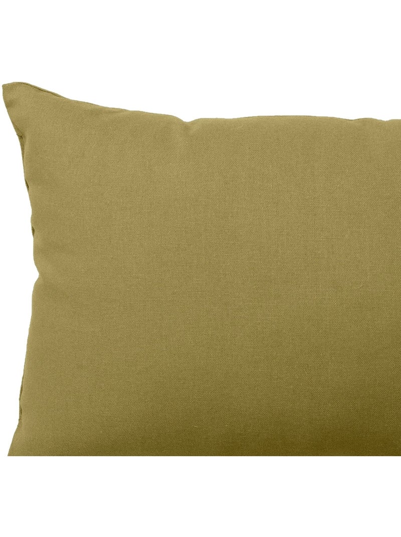Almofada de algodão liso, sem capa removível Bronze - Kiabi