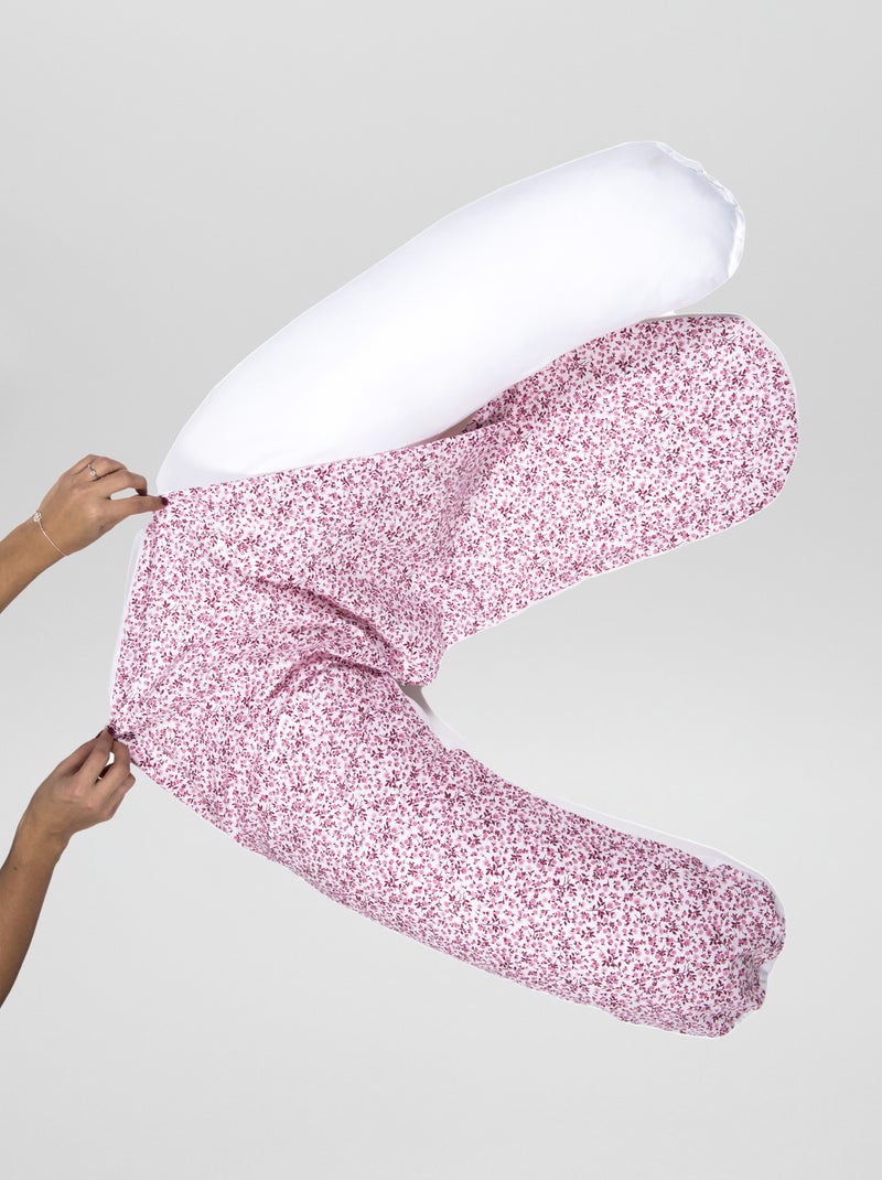 Almofada de amamentação com fronha de retirar Flores - Kiabi