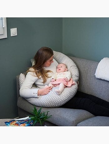 Almofada de amamentação thermobaby de algodão com estrelas
