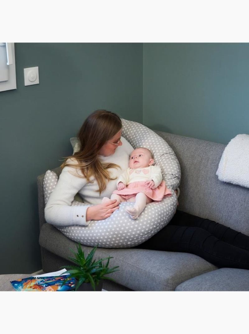 Almofada de amamentação thermobaby de algodão com estrelas Bege - Kiabi