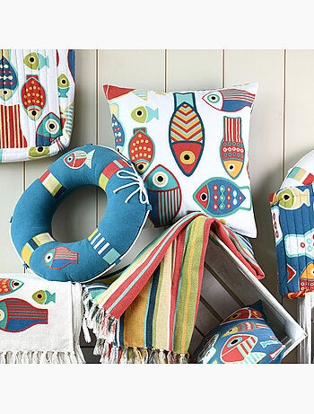 Almofada de boia em polycotton