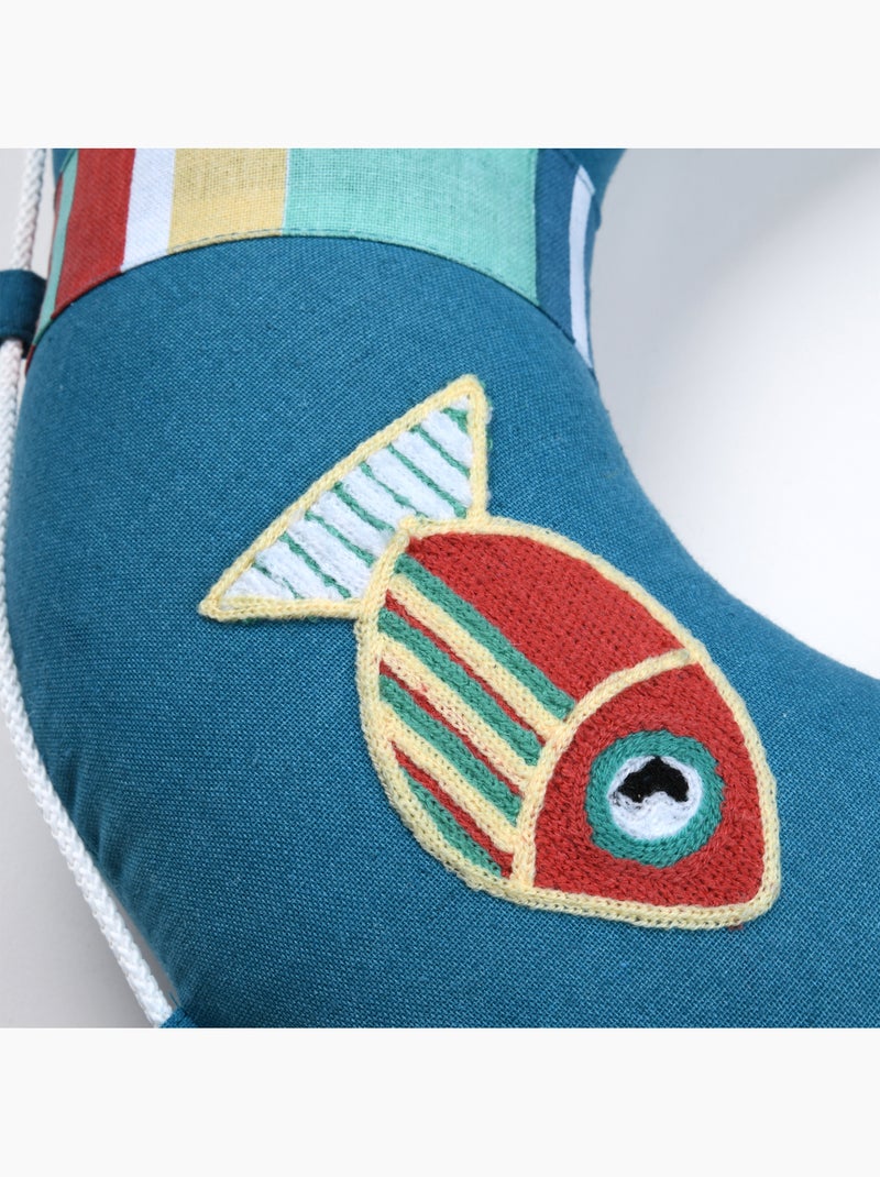 Almofada de boia em polycotton Azul - Kiabi