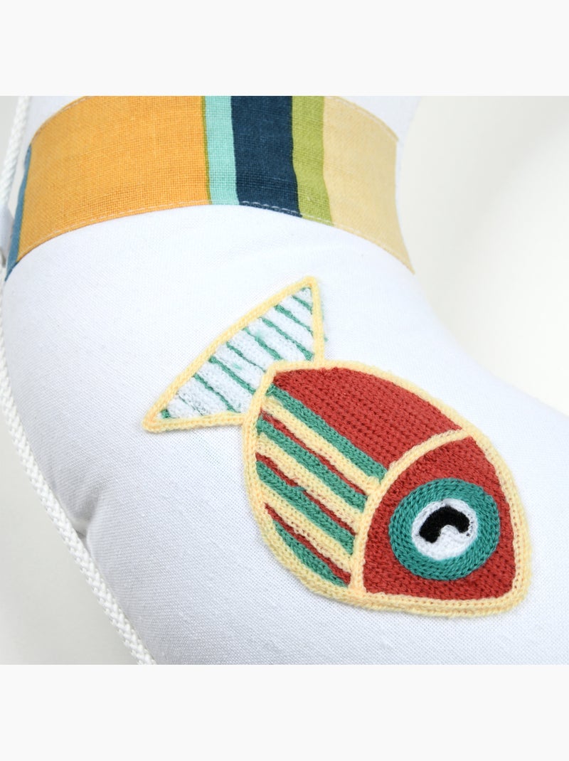 Almofada de boia em polycotton Branco - Kiabi