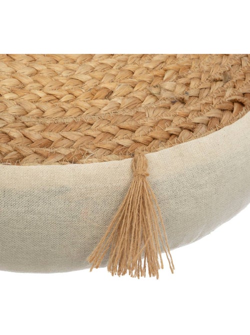 Almofada de chão em juta com borlas - Kiabi Almofada de chão em juta com borlas - Kiabi