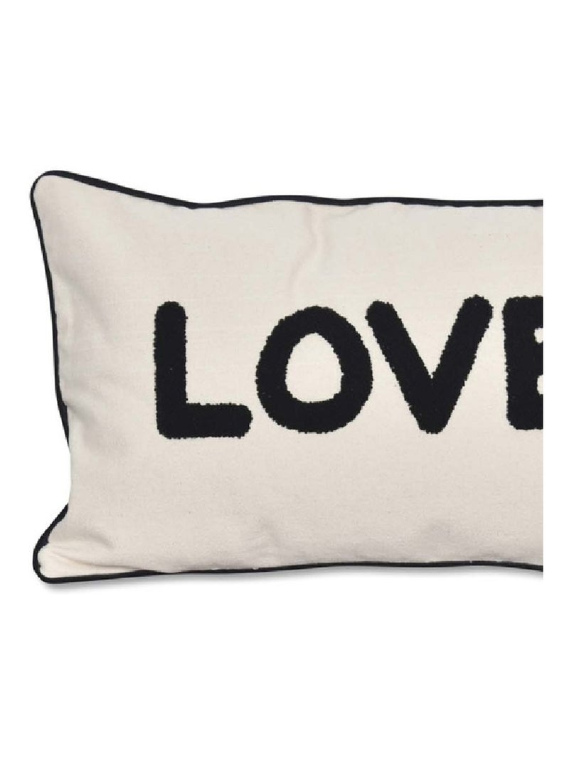 Almofada de lona do amor Bege concha - Kiabi