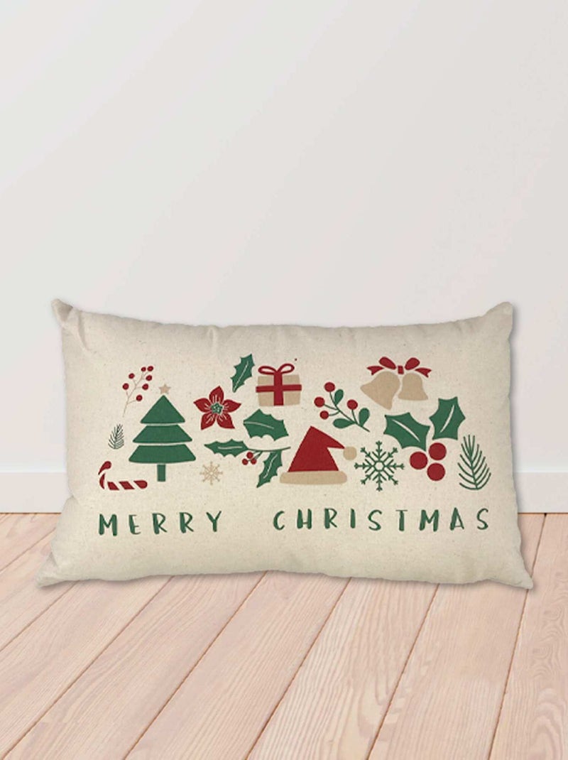 Almofada de Natal 'Merry Christmas' BEGE - Kiabi