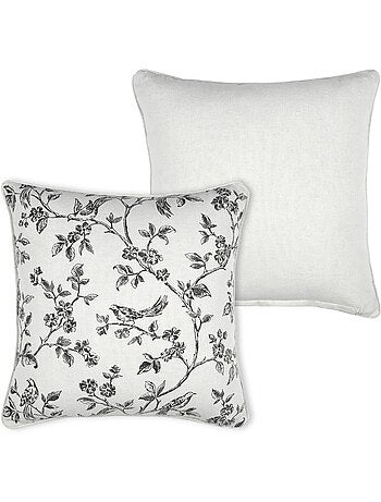 Almofada decorativa com estampado floral