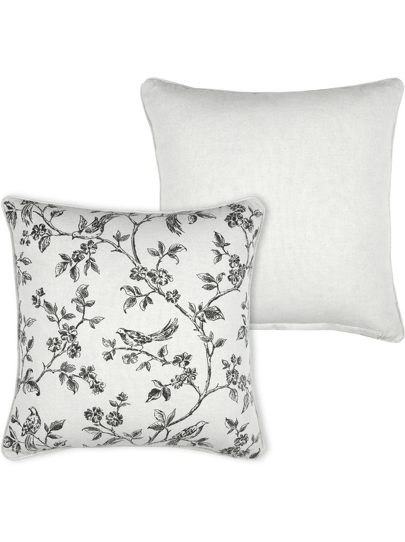 Almofada decorativa com estampado floral Ecru - Kiabi