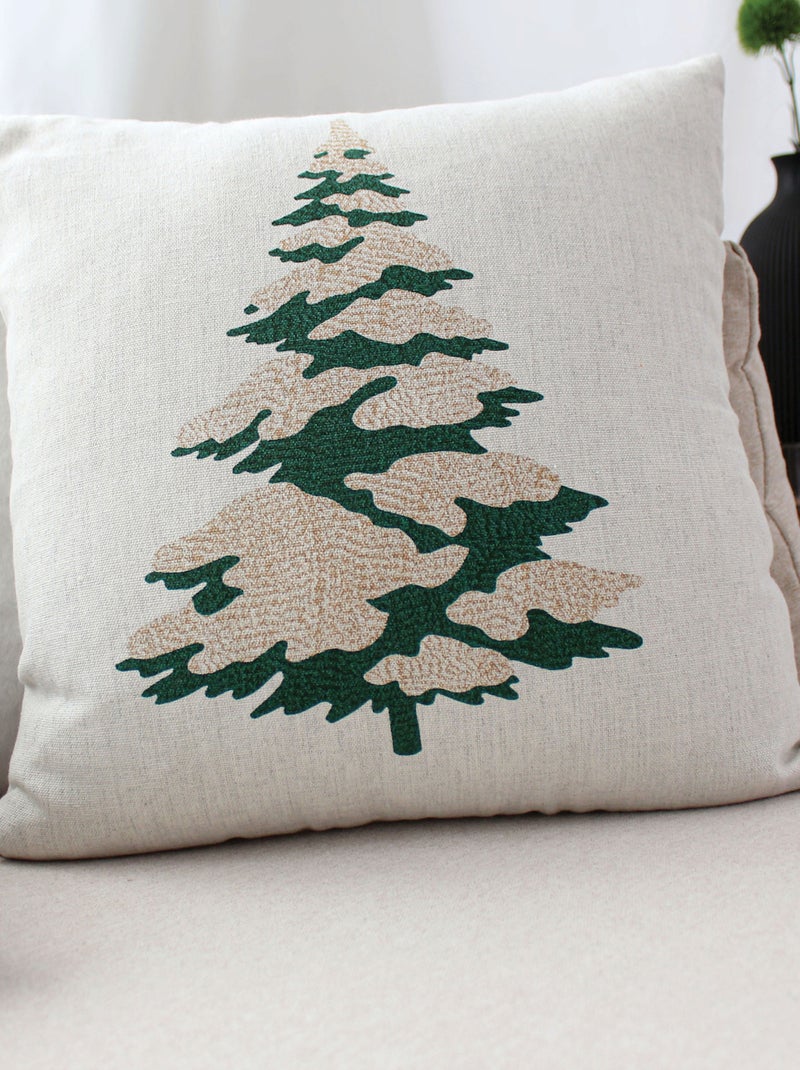 Almofada decorativa com motivo de abeto Verde - Kiabi