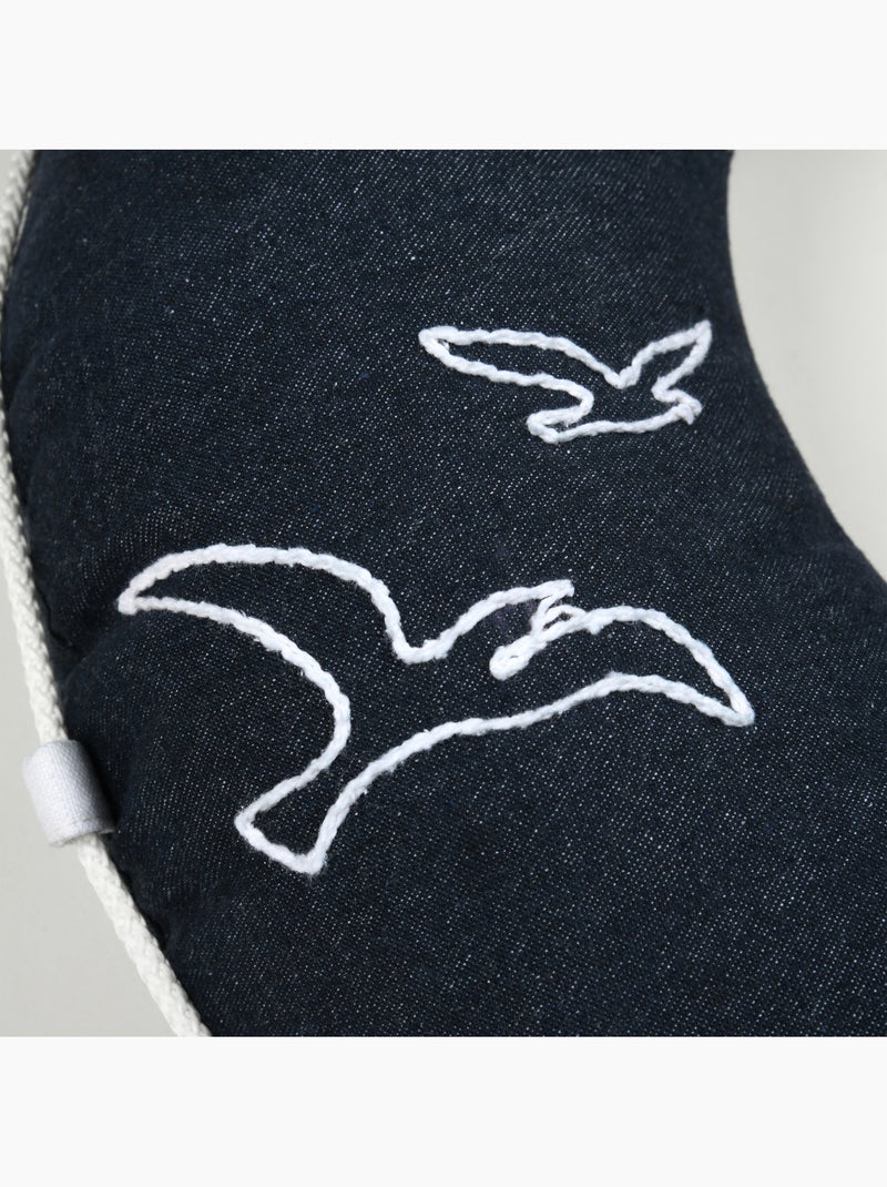 Almofada decorativa em polycotton para bóias de mar Azul-marinho - Kiabi