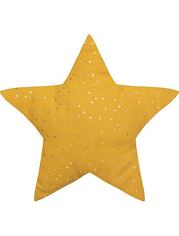 Almofada estrela com padrão metálico
