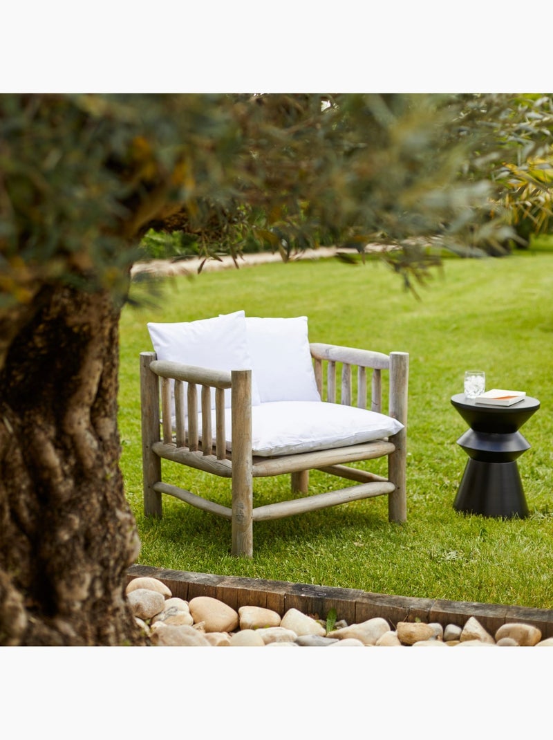 Almofada exterior impermeável minorque com cobertura amovível Branco - Kiabi