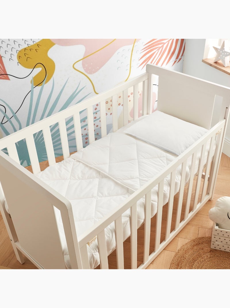 Almofada orgânica para crianças Branco - Kiabi