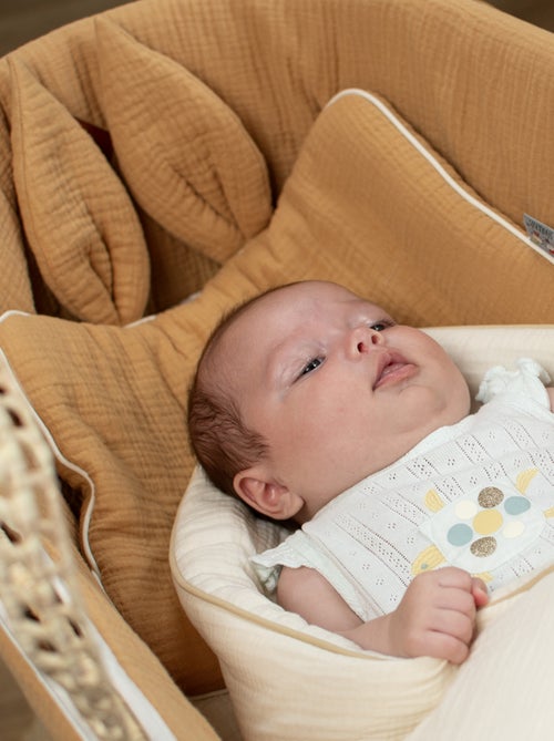 Almofada para bebé plana e reversível em gaze de algodão | sevira kids - Kiabi