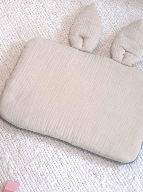 Almofada para bebé plana e reversível em gaze de algodão | sevira kids - Kiabi