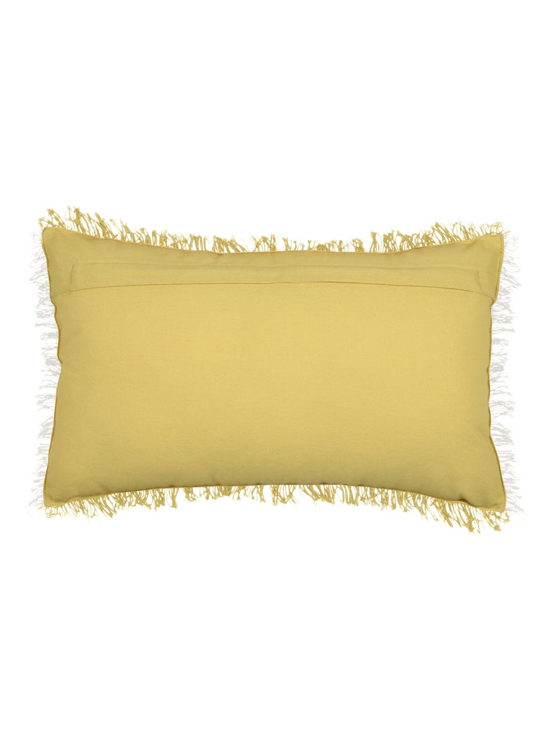 Almofada retangular happiness Amarelo - Kiabi