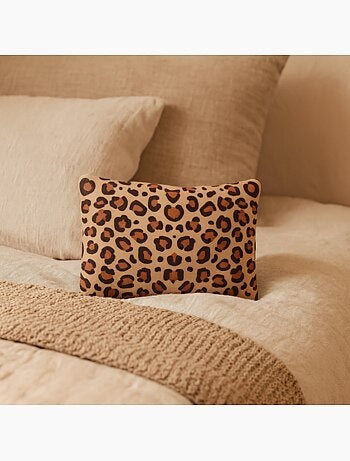 Almofada térmica com motivo leopardo