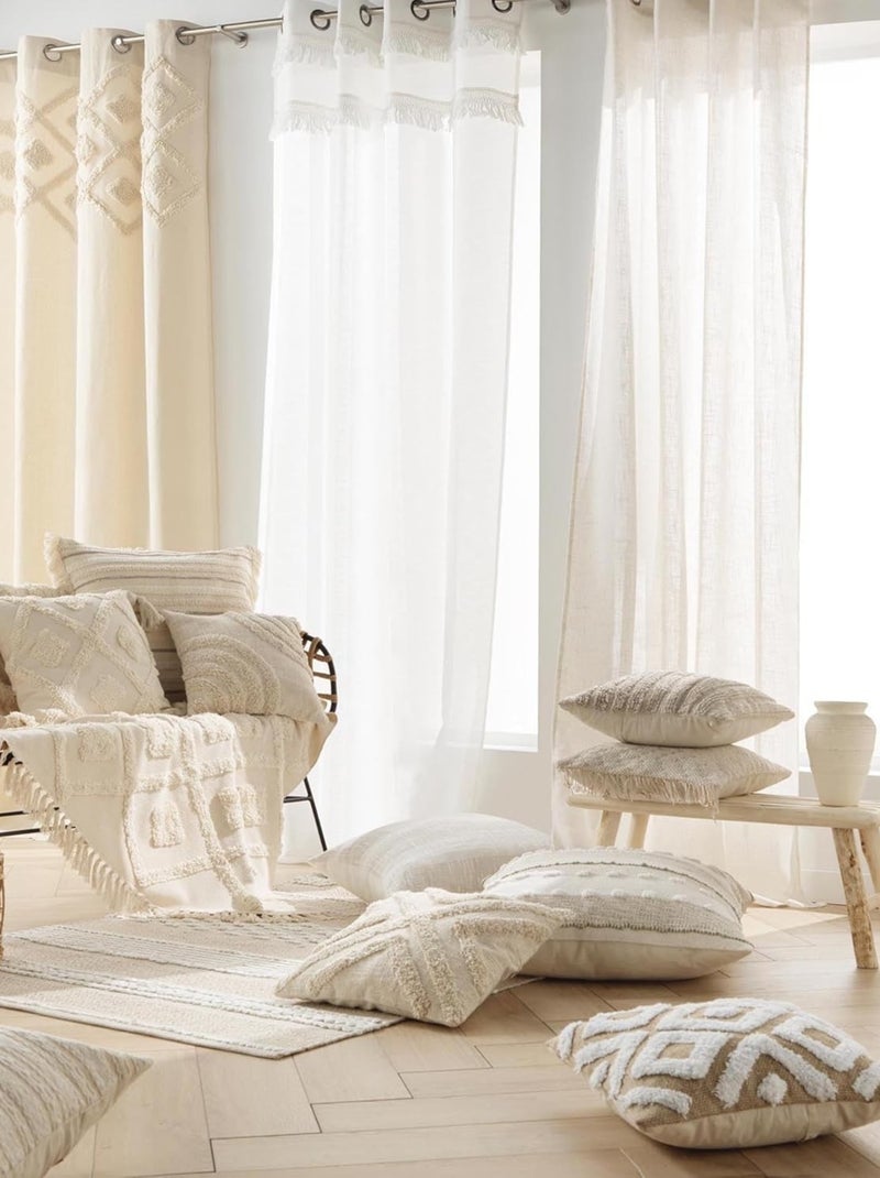 Almofadas decorativas poliéster kiyo promo linge Bege - Kiabi