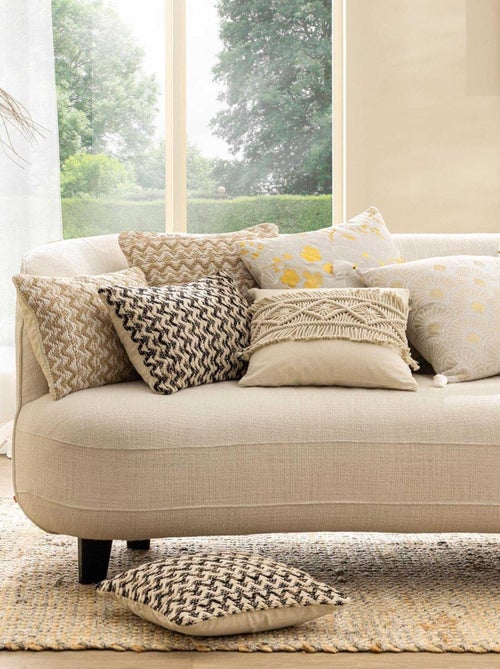 Almofadas decorativas poliéster promo linge - Kiabi