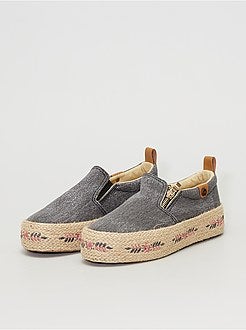 Alpargatas com sola alta - Kiabi