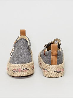 Alpargatas com sola alta - Kiabi