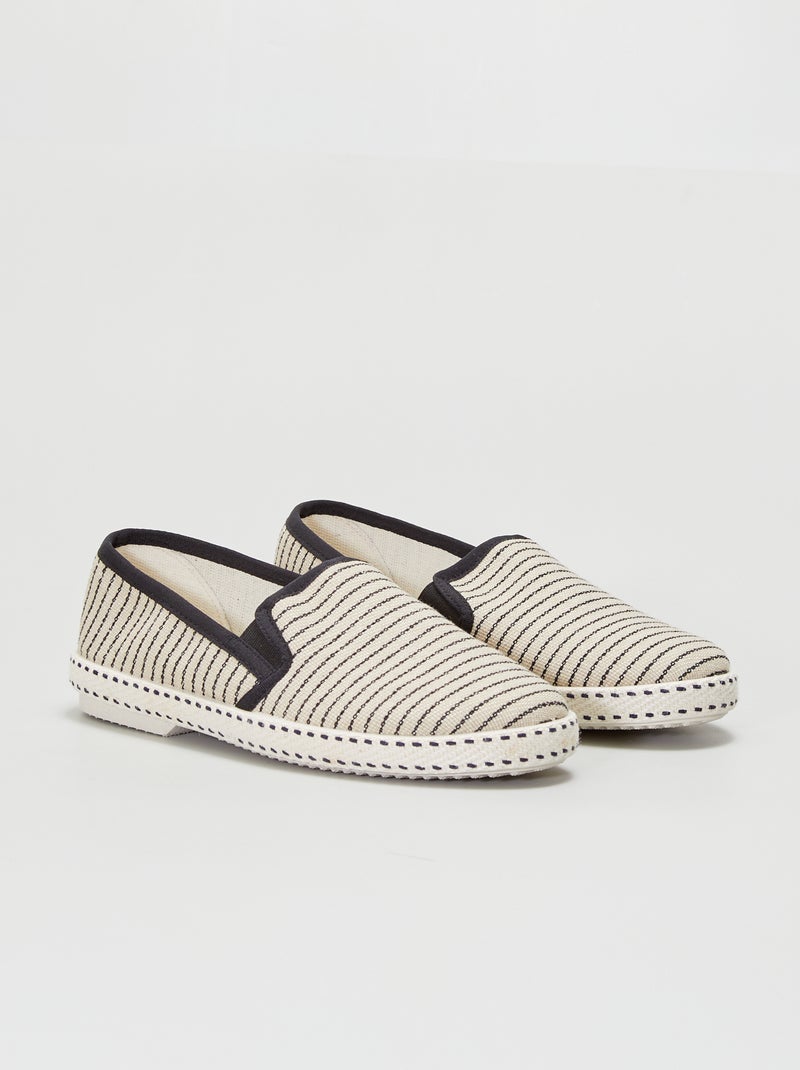 Alpargatas de lona BEGE - Kiabi