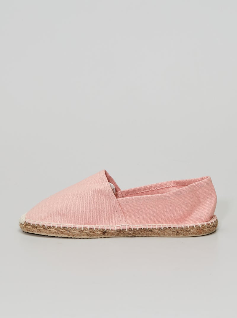 Alpargatas de tecido Rosa - Kiabi