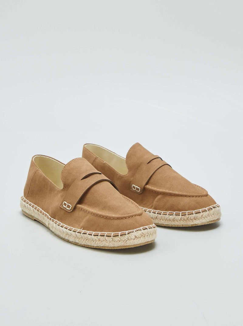 Alpargatas em forma de mocassins CASTANHO - Kiabi