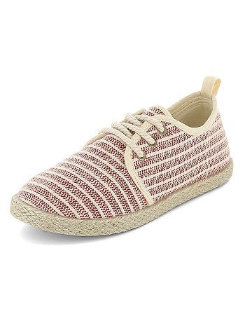 Alpargatas em material têxtil estilo ténis - Kiabi