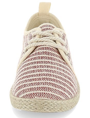 Alpargatas em material têxtil estilo ténis - Kiabi