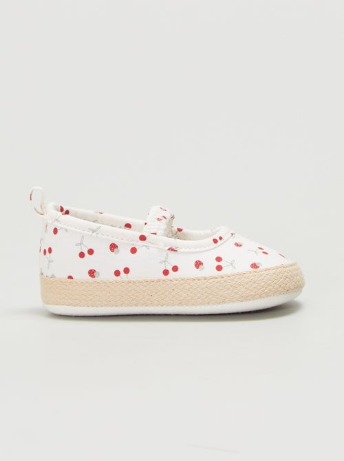 Alpargatas estampadas 'cereja' - Kiabi