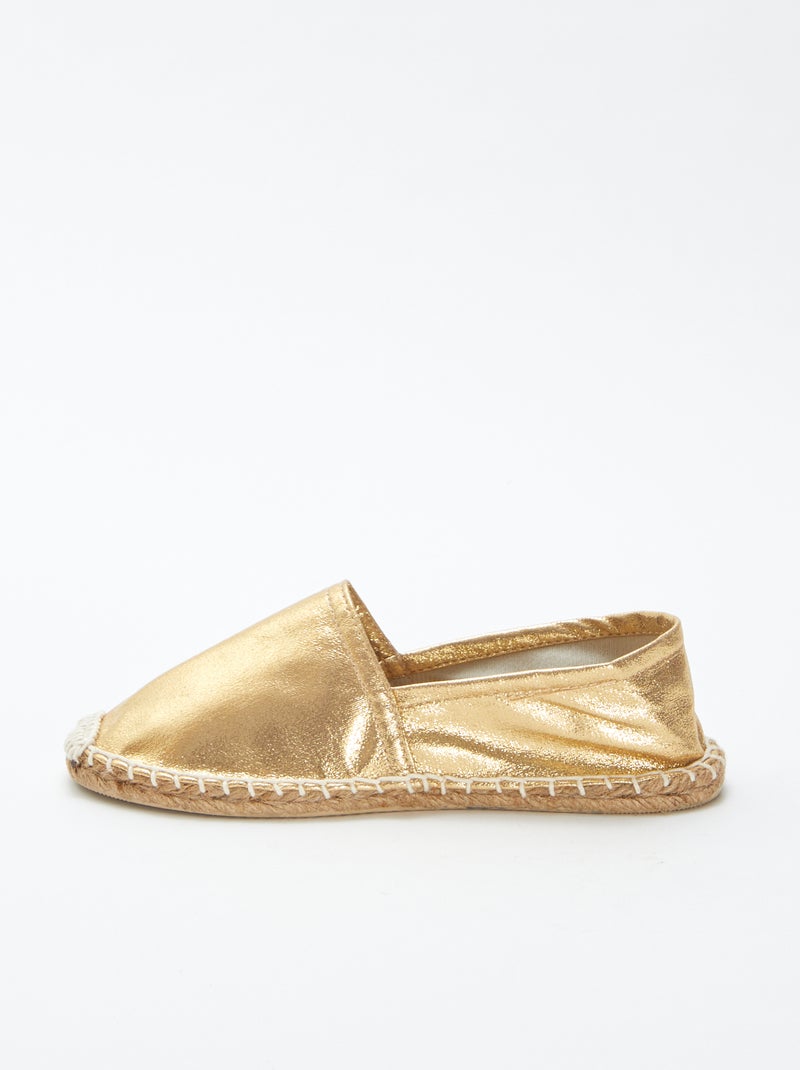 Alpargatas prateadas dourado - Kiabi