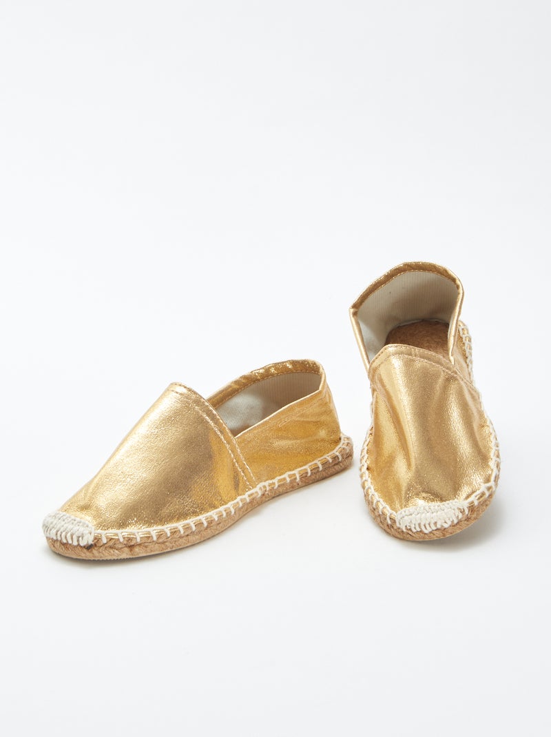 Alpargatas prateadas dourado - Kiabi