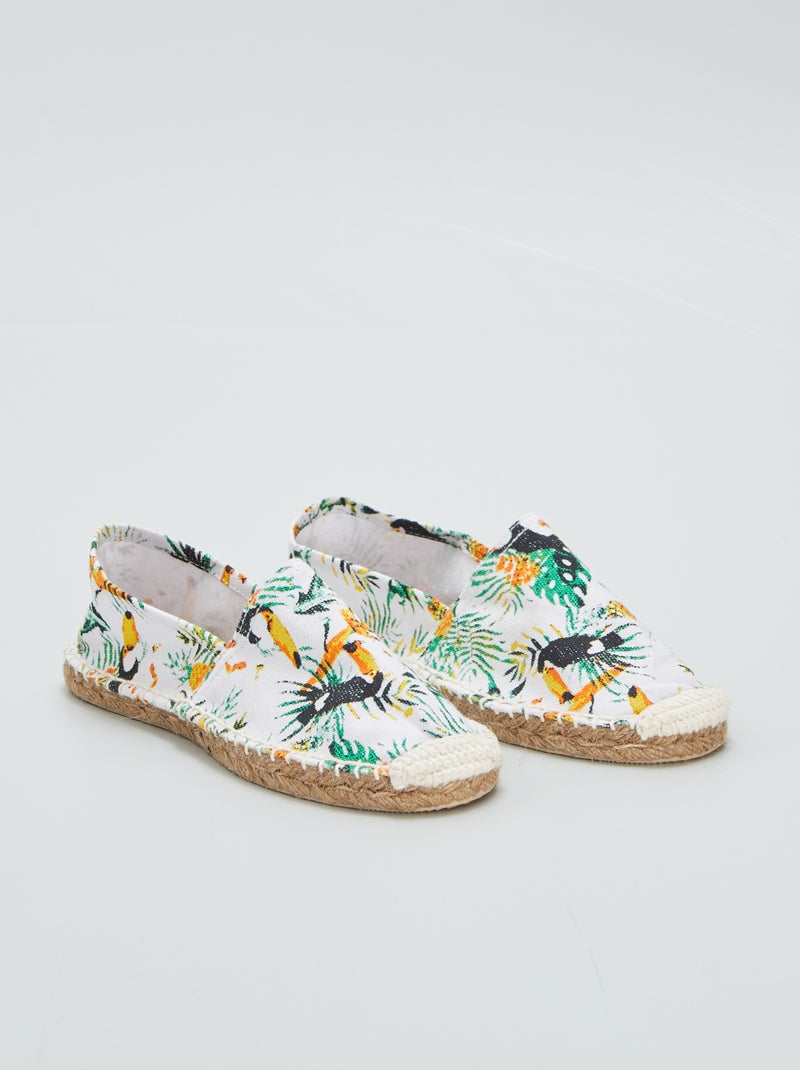 Alpargatas tropicais Branco - Kiabi