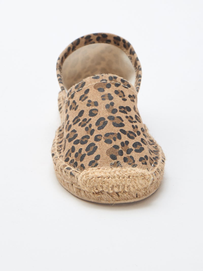 Alpercatas com padrão estampado Castanho - Kiabi