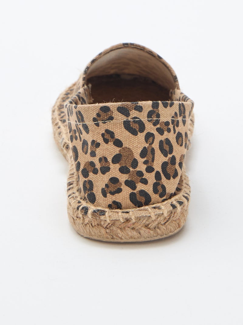 Alpercatas com padrão estampado Castanho - Kiabi